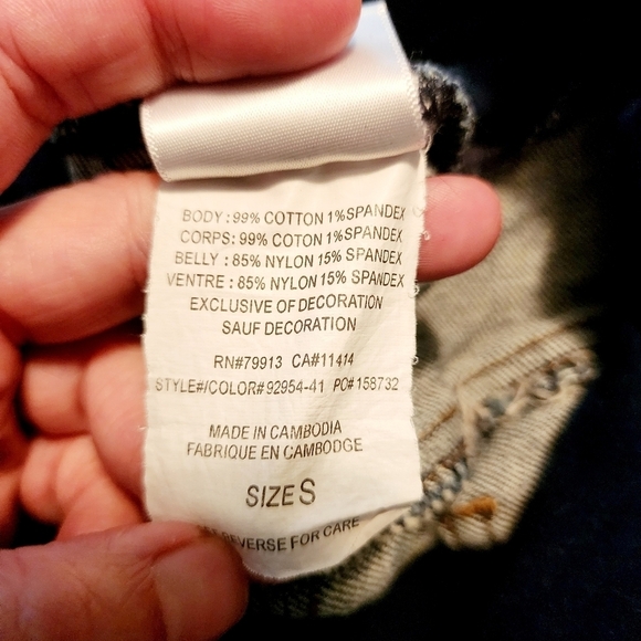 Motherhood Maternity Capri Cropped Jean Women's Small S Pregnancy Stretch Waist - Picture 4 of 5